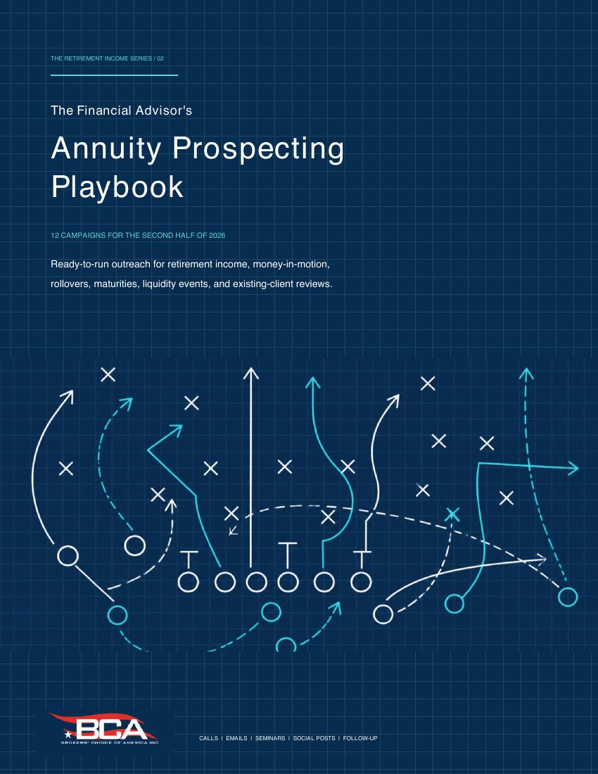 Cover of The Financial Advisor's Annuity Prospecting Playbook
